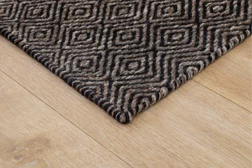 Gåsöga Ullmatta 200x300 cm Rektangulär - Svart/Vit - Products - Textil & mattor - Matta - Modern matta - Ullmatta
