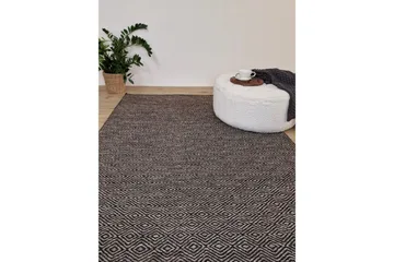 Gåsöga Ullmatta 200x300 cm Rektangulär - Svart/Vit - Products - Textil & mattor - Matta - Modern matta - Ullmatta