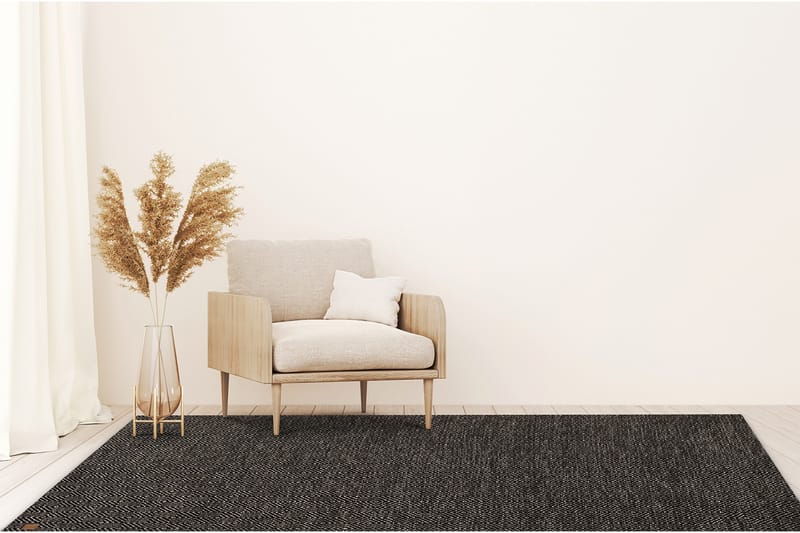 Gåsöga Ullmatta 200x300 cm Rektangulär - Svart/Vit - Products - Textil & mattor - Matta - Modern matta - Ullmatta