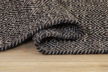 Gåsöga Ullmatta 200x300 cm Rektangulär - Svart/Vit - Products - Textil & mattor - Matta - Modern matta - Ullmatta