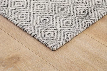 Gåsöga Ullmatta 75x200 cm Oval - Grå - Products - Textil & mattor - Matta - Modern matta - Ullmatta