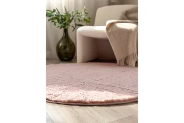 Heaven Ryamatta 200 cm Rund - Rosa - Products - Textil & mattor - Matta - Modern matta - Ryamatta