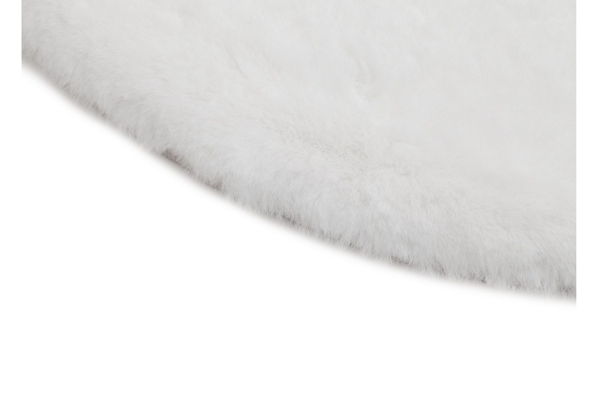Heaven Ryamatta Vit rund 120 - Vit - Products - Textil & mattor - Matta - Modern matta - Ryamatta