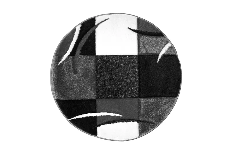 London Patch Friezematta Rund 200, Svart