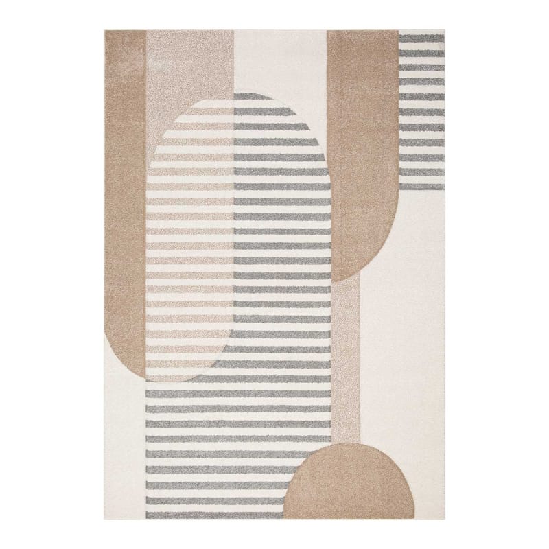 Matta Navon Carved 200x285 cm, Grå/Beige