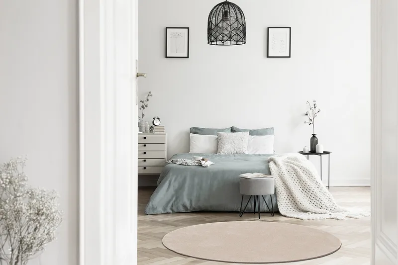 Sheraton Ryamatta Rund 120 cm - Creme - Products - Textil & mattor - Matta - Modern matta - Ryamatta