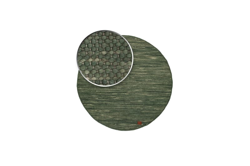 Skagen Ullmatta 300 cm Rund - Grönmelange - Products - Textil & mattor - Matta - Modern matta - Ullmatta
