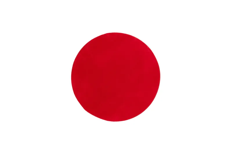 Soft Wiltonmatta Rund 200 cm, Röd