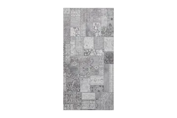Patchwork Wiltonmatta 80x150 cm Rektangulär - Silver - Products - Textil & mattor - Matta - Modern matta - Wiltonmatta