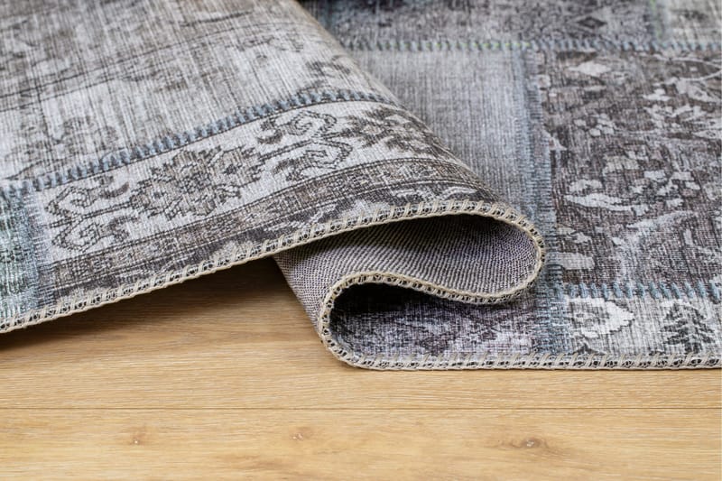 Patchwork Wiltonmatta 80x300 cm Rektangulär - Grå - Products - Textil & mattor - Matta - Modern matta - Wiltonmatta
