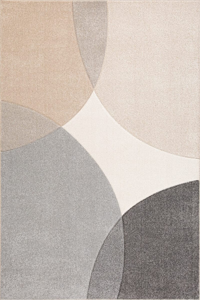 Matta Navon Carved 133x190 cm, Grå/Beige