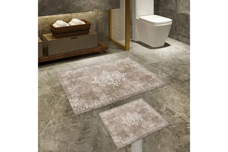 Panchuram Badrumsmatta 60x150 cm Rektangulär - Beige - Products - Textil & mattor - Matta - Badrumsmatta