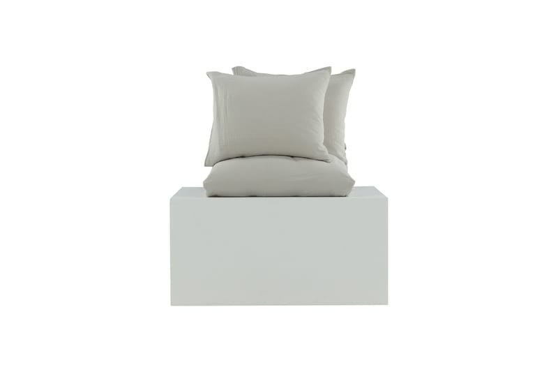 Mila Bäddset 2-Dels 220x240/50x60 cm - Ljusgrå - Products - Textil & mattor - Sängkläder - Bäddset & påslakanset - Påslakanset dubbelsäng