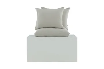 Mila Bäddset 2-Dels 220x240/50x60 cm - Ljusgrå - Products - Textil & mattor - Sängkläder - Bäddset & påslakanset - Påslakanset dubbelsäng