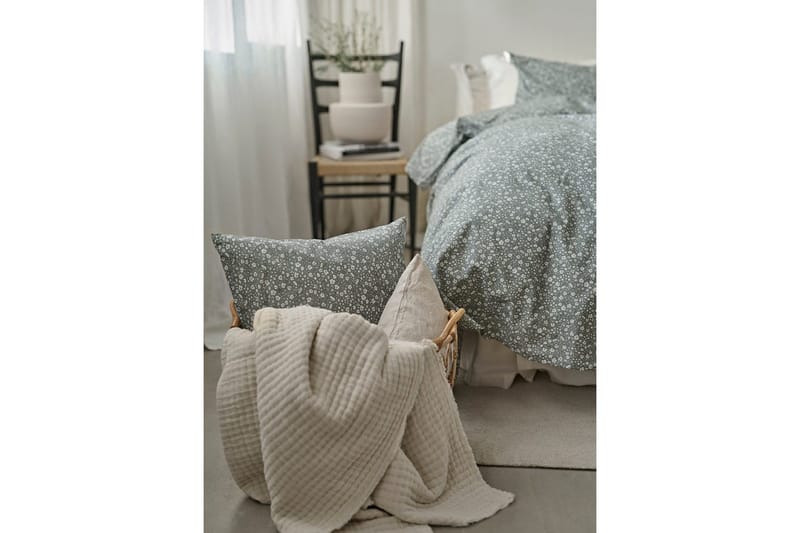 Påslakanset Enkelsäng 2-Dels Rita Flower Grön - Products - Textil & mattor - Sängkläder - Bäddset & påslakanset - Påslakanset enkelsäng