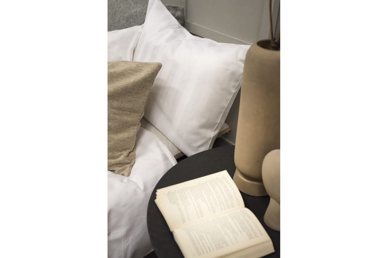 Påslakanset Enkelsäng 2-Dels Satin - Vit - Products - Textil & mattor - Sängkläder - Bäddset & påslakanset - Påslakanset dubbelsäng