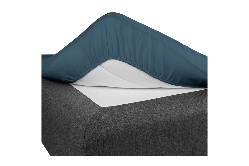 Dra-på-lakan Borganäs of Sweden, 105 x 200 cm, Marinblå