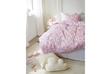 Påslakanset Enkelsäng 2-Dels Enhörning - Rosa - Products - Textil & mattor - Sängkläder - Påslakan
