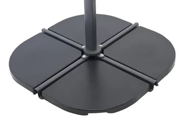 Leeds Parasollfotsvikt 47x47 cm 1 Del - Svart - Products - Utemöbler & utemiljö - Övrigt utemöbler - Tillbehör utemöbler - Parasollfot