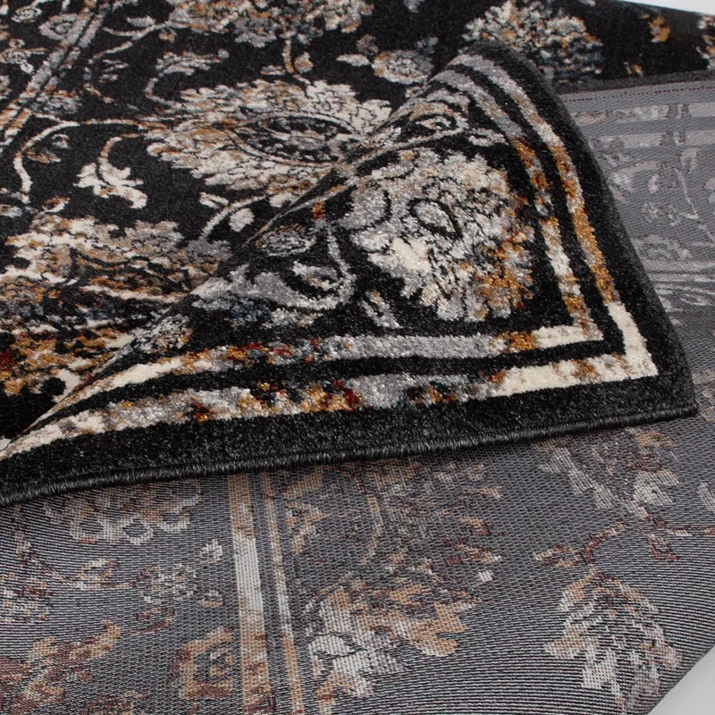 Matta Yelvi 100x160 cm - Svart/Beige - Products - Utemöbler & utemiljö - Balkong & altan - Balkonggolv - Plastmatta balkong