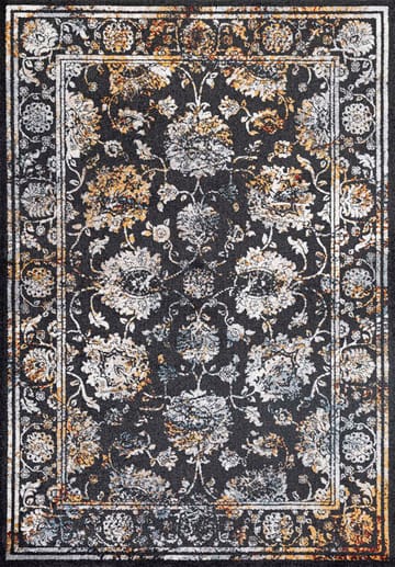 Matta Yelvi 160x230 cm - Svart/Beige - Products - Utemöbler & utemiljö - Balkong & altan - Balkonggolv - Plastmatta balkong