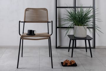 Lindos Karmstol Utomhus - Brun/Svart - Products - Utemöbler & utemiljö - Balkong & altan - Balkongmöbler - Balkongstol