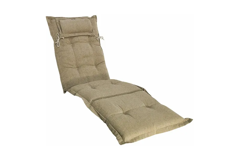Däckstolsdyna Canyon med nackkudde Fritab beige
