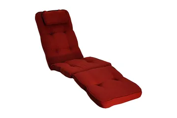 Däckstolsdyna Woodline med nackkudde Fritab Bordeaux - Products - Utemöbler & utemiljö - Dynor - Däckstolsdynor