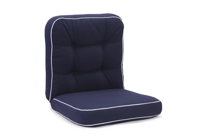 Dyna Hillerstorp Texas Låg Blå med vita kanter, Blå med vita kanter