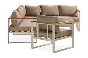 Aspvik Stor Loungegrupp Utomhus – 7-sits Loungeset i Aluminium - Products - Utemöbler & utemiljö - Loungemöbler - Loungeset & loungegrupp