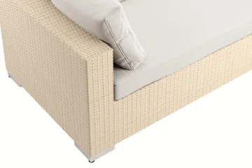 Bahamas L-formad utesoffa vänster, 6-sits med bord - Beige - Products - Utemöbler & utemiljö - Loungemöbler - Loungeset & loungegrupp