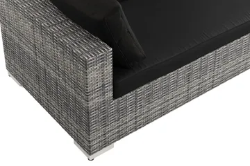 Bahamas utomhus hörnsoffa 6-sits vändbar och bord med hylla - Grå - Products - Utemöbler & utemiljö - Loungemöbler - Loungeset & loungegrupp