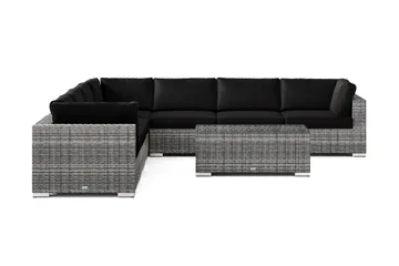 Bahamas utomhus hörnsoffa 7-sits vändbar med bord - Grå - Products - Utemöbler & utemiljö - Loungemöbler - Loungeset & loungegrupp