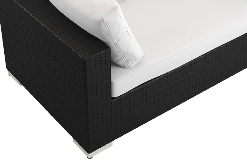 Bahamas utomhus L-soffa vänster 8-sits med fåtölj och bord - Svart - Products - Utemöbler & utemiljö - Loungemöbler - Loungeset & loungegrupp