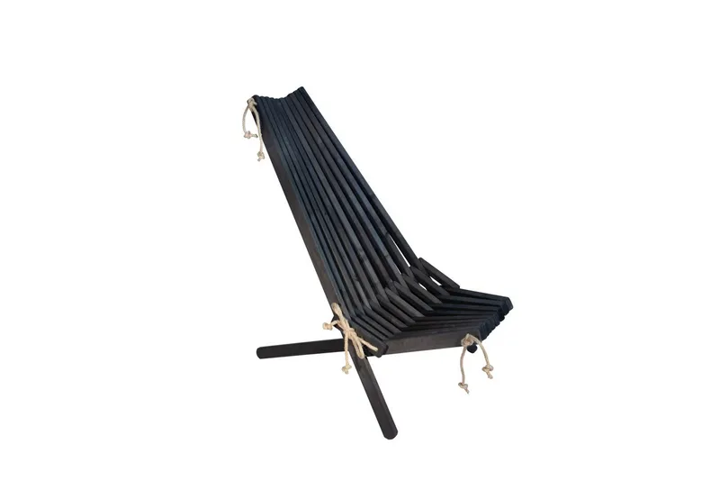 Ecochair EcoFurn Al Svart Oljad - Al Svart Oljad - Products - Utemöbler & utemiljö - Loungemöbler - Loungestol utomhus