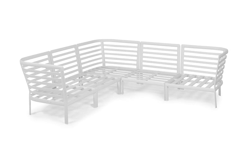 Hillerstorp Lidnäs Utesoffa utan dynor - Vit - Products - Utemöbler & utemiljö - Loungemöbler - Loungeset & loungegrupp