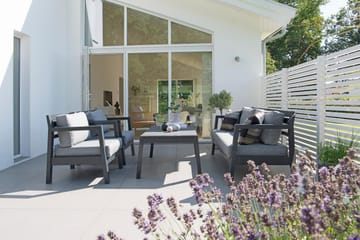 Hillerstorp Utestoltö Lounge Utefåtölj - Grå/svart - Products - Utemöbler & utemiljö - Loungemöbler - Loungestol utomhus