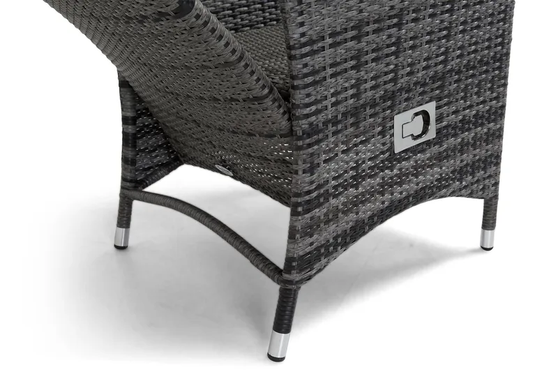 Jenny Matstol utomhus Ställbar - Justerbar Utefåtölj i Konstrotting - Grå - Products - Utemöbler & utemiljö - Loungemöbler - Loungestol utomhus