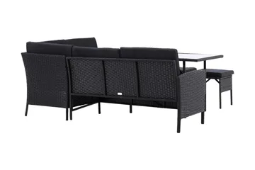 Knock Hörnsoffa Utomhus - Svart - Products - Utemöbler & utemiljö - Loungemöbler - Loungeset & loungegrupp