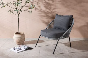 Lindos Utefåtölj - Grå - Products - Utemöbler & utemiljö - Loungemöbler - Loungestol utomhus