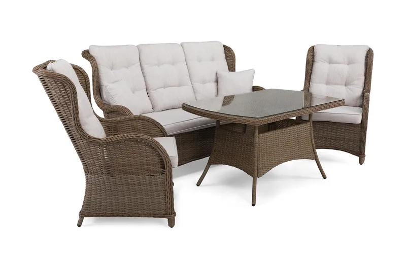 Marcus Soffgrupp Utomhus 3-sits Ink. Utefåtöljer - Natur - Products - Utemöbler & utemiljö - Loungemöbler - Loungeset & loungegrupp