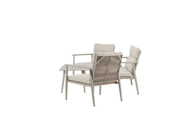 Mazzaro Soffgrupp Utomhus 4-sits - Antracit - Products - Utemöbler & utemiljö - Loungemöbler - Loungeset & loungegrupp