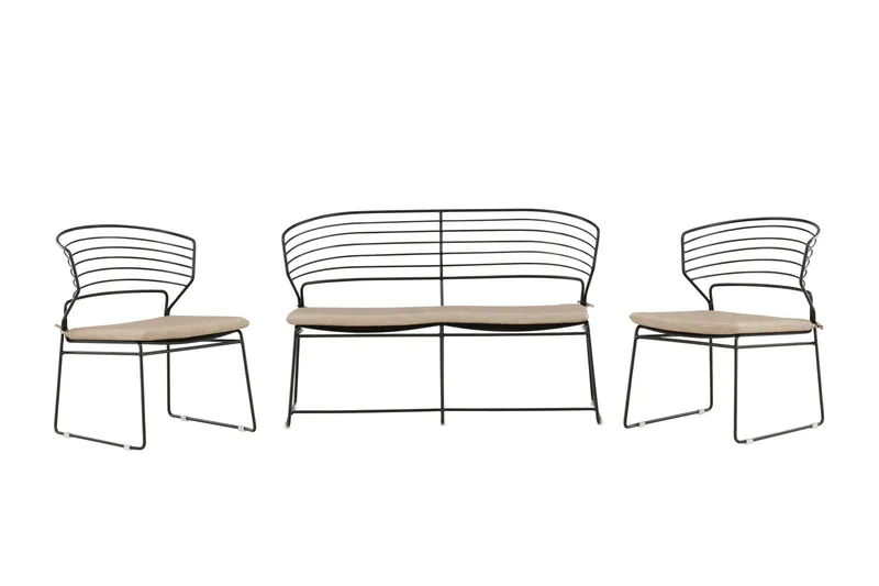 Milano Loungegrupp Utomhus, Beige