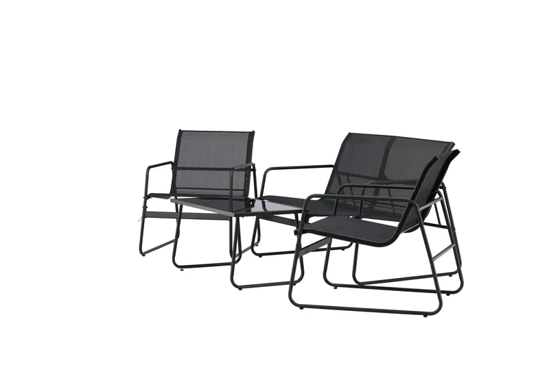 Scopello Soffgrupp Utomhus 4-sits - Svart - Products - Utemöbler & utemiljö - Loungemöbler - Loungeset & loungegrupp