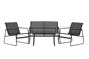 Scopello Soffgrupp Utomhus 4-sits - Svart - Products - Utemöbler & utemiljö - Loungemöbler - Loungeset & loungegrupp
