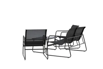 Scopello Soffgrupp Utomhus 4-sits - Svart - Products - Utemöbler & utemiljö - Loungemöbler - Loungeset & loungegrupp