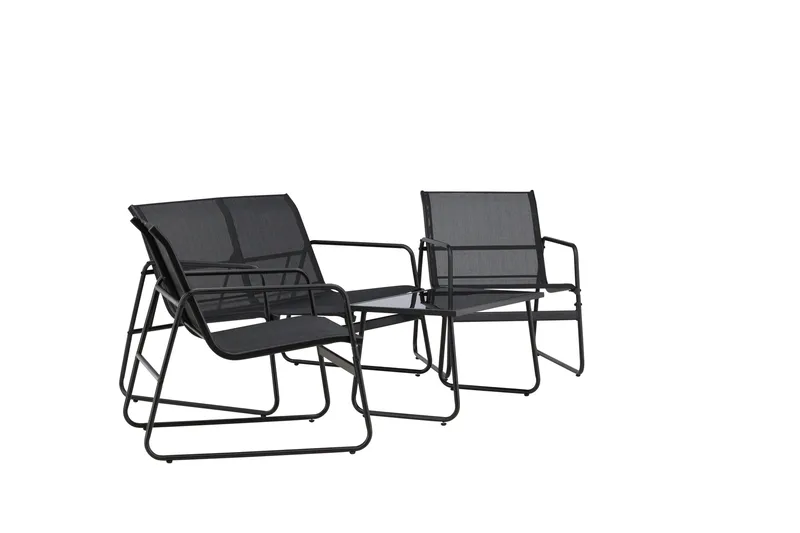 Scopello Soffgrupp Utomhus 4-sits - Svart - Products - Utemöbler & utemiljö - Loungemöbler - Loungeset & loungegrupp