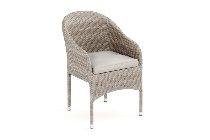 Thor loungestol utomhus i konstrotting med naturfärgad sittdyna - Beige - Products - Utemöbler & utemiljö - Loungemöbler - Loungestol utomhus