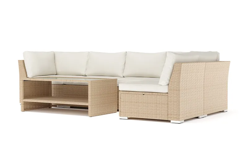 Wisconsin utomhus divansoffa 5-sits vändbar - Beige - Products - Utemöbler & utemiljö - Loungemöbler - Loungeset & loungegrupp