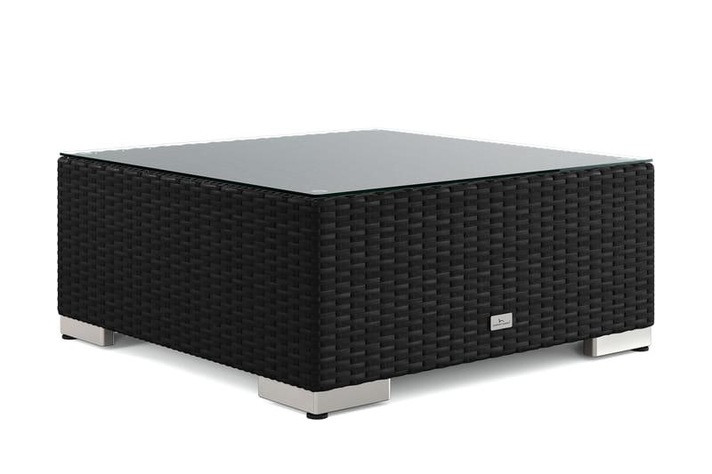 Bahamas Divanmodul - Loungebord utomhus 75x75 cm till soffor - Svart - Products - Utemöbler & utemiljö - Utebord & trädgårdsbord - Loungebord & soffbord utomhus